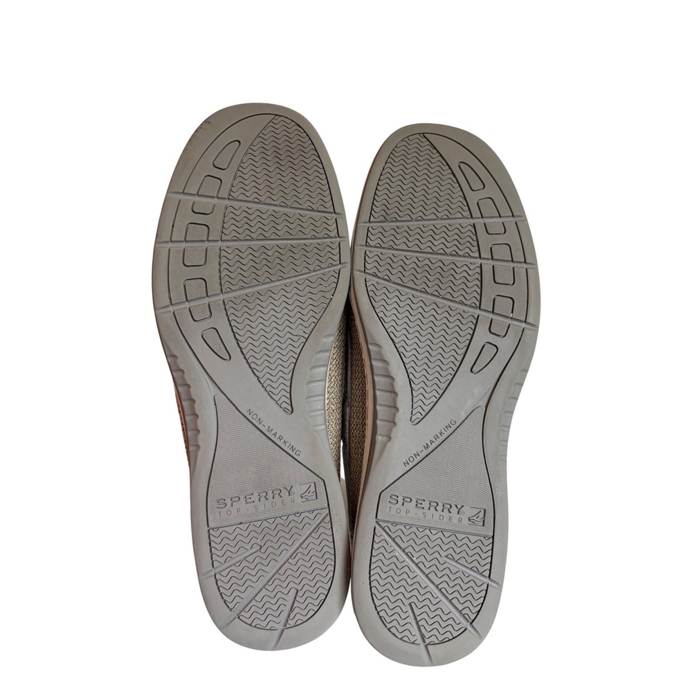 Sperry Top-Sider Angelfish Silver Glitter Leather Boat Shoes 9102971 Womens 9M - Picture 6 of 9